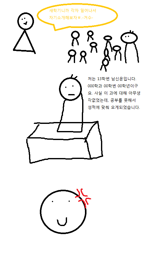새학기 자기소개 할 때 꼭 한명씩있는 甲 | 인스티즈