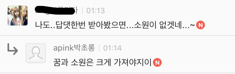 [에이핑크] 오늘자 팬카페 열활중인 보미랑 초롱이 | 인스티즈
