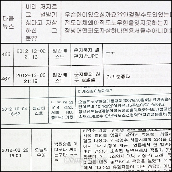 국정원 직원들이 쓴 댓글.jpg | 인스티즈