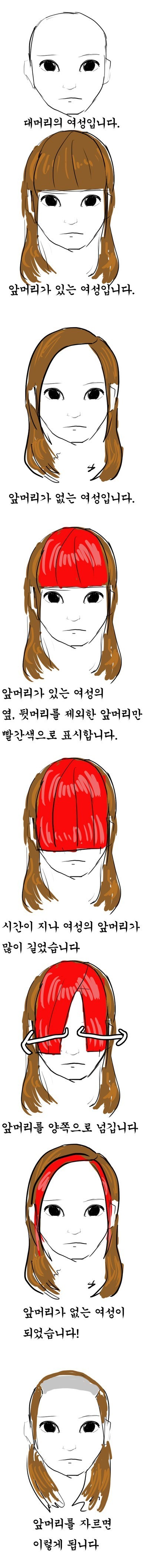 생각보다 많은 남자들이 이해 못하는 여자 앞머리 | 인스티즈