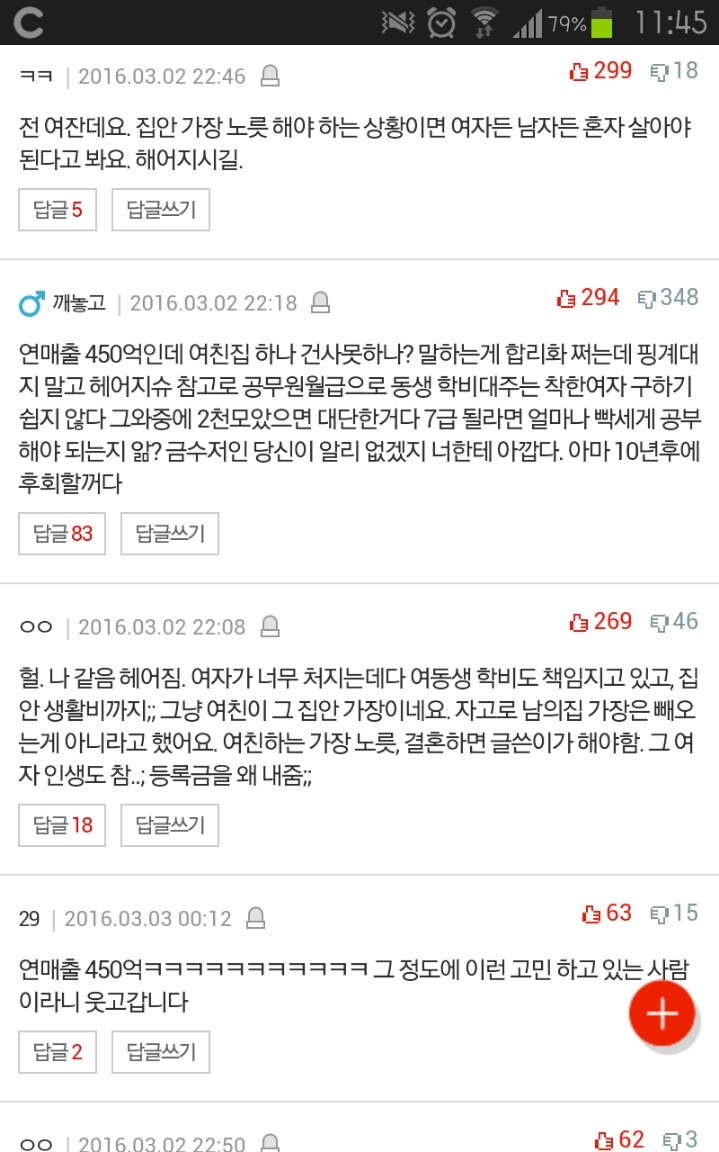 가난한 여친과 헤어져야 할지 고민입니다 | 인스티즈