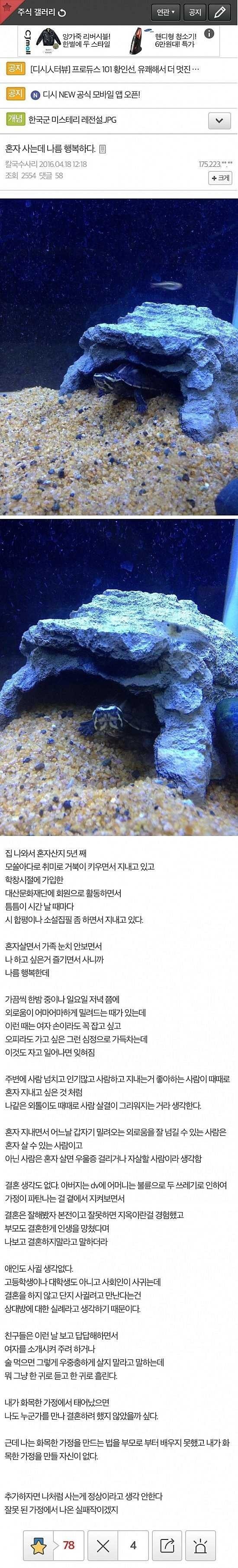 혼자 사는데 나름 행복하다.JPG | 인스티즈