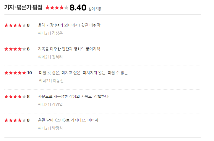 국내 평론가들에게 호평 받은 개봉 예정작 | 인스티즈