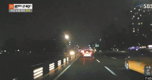 도로위의 취객.gif | 인스티즈