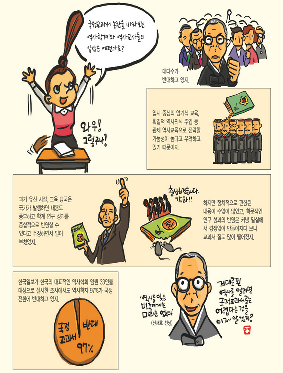 국정교과서가문제되는이유를 만화로친절히 설명해줌! | 인스티즈