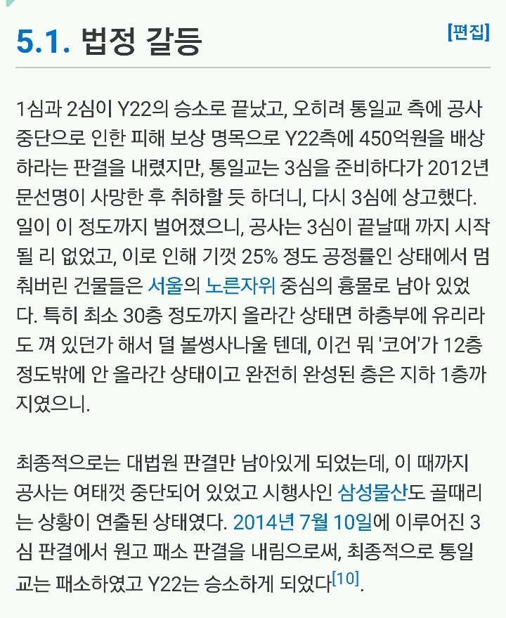 10년째 짓고 있는 여의도 마천루 | 인스티즈
