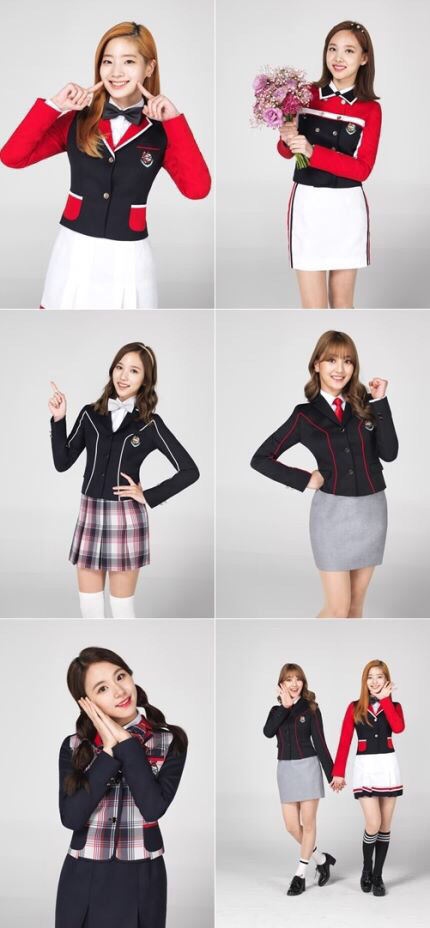"교복입은 소녀들"트와이스, 상큼발랄 화보 비하인드컷 | 인스티즈