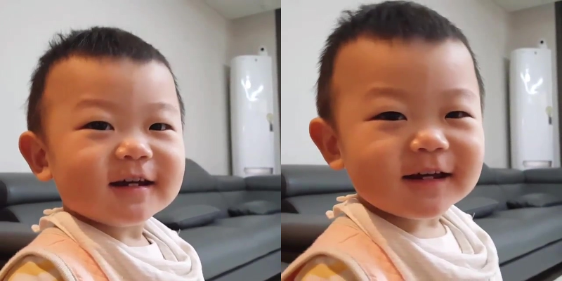 [이시안] 오늘자 윙크하는 대박이.jpgif | 인스티즈