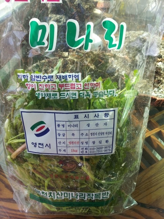 치산미나리 이미지