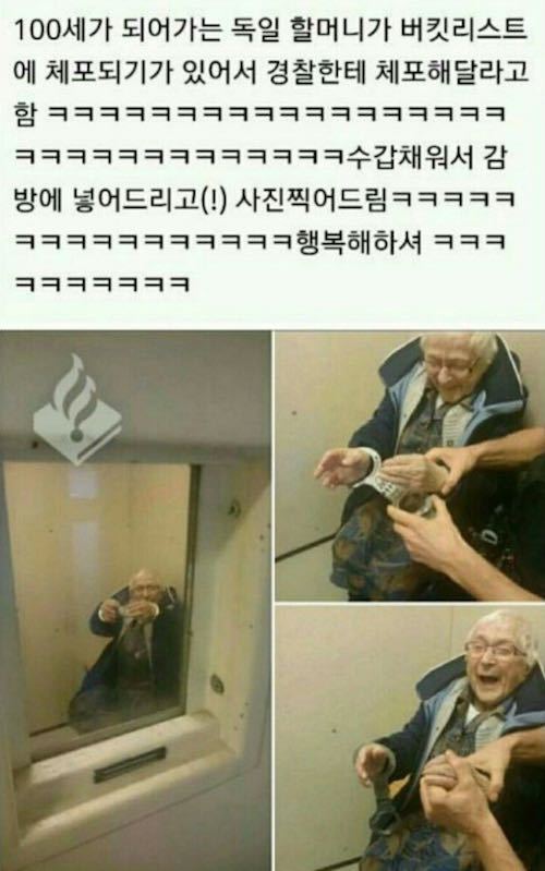 할머니 버킷리스트 경찰한테 체포되기 | 인스티즈