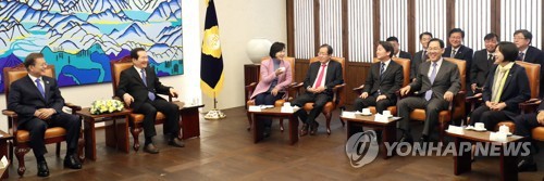 당대표들 만나신 문재인 대통령 | 인스티즈