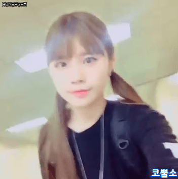 [아이돌학교] 송하영 양갈래머리.gif | 인스티즈