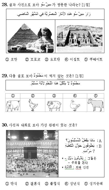 수능 아랍어 영역의 진화 | 인스티즈