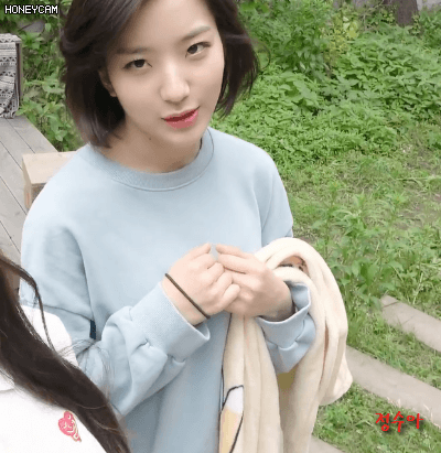 오늘자 프로미스 나인 V앱 소소한 다이어리#15 이나경&이새롬.GIF | 인스티즈