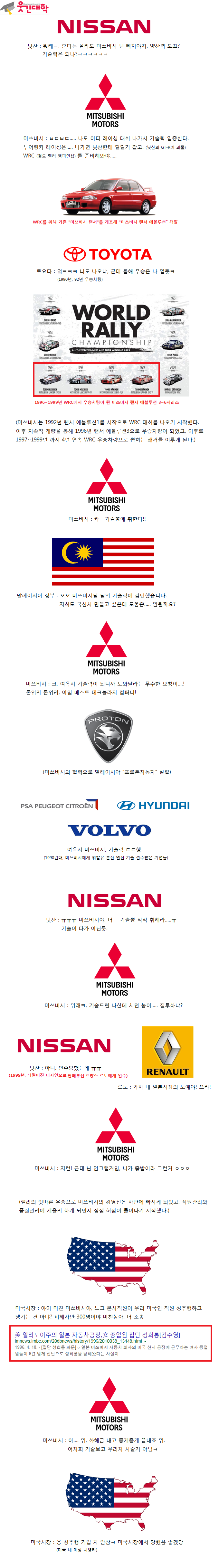  현대와 미쓰비시는 어떻게 다른 길을 걷게되었는가 | 인스티즈
