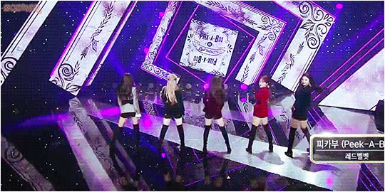 [레드벨벳] 인기가요 제복벨벳.gif | 인스티즈
